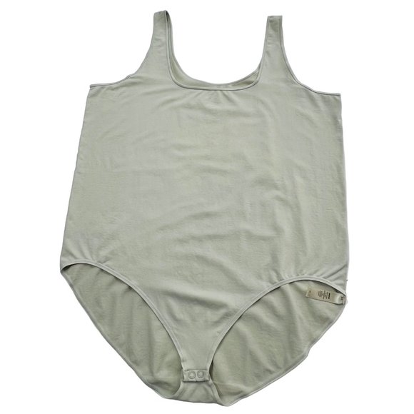 SKIMS Light Essential Scoop Neck Bodysuit NEW Agave Womens 4X - Picture 2 of 13